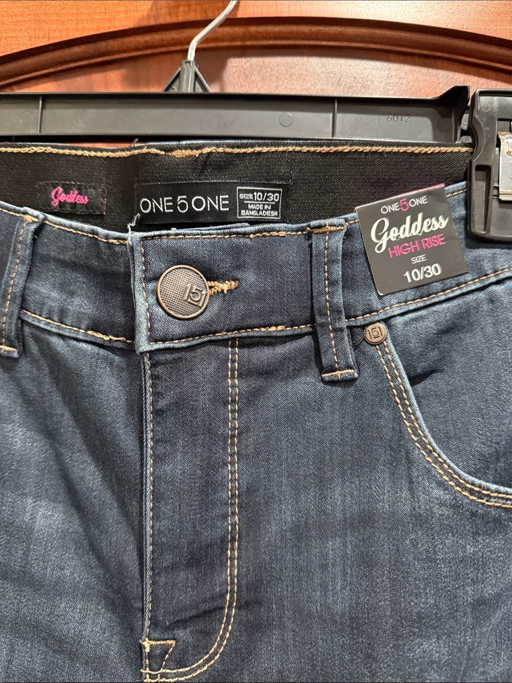 one 5 one Women's Dark Blue Bootcut Jeans - Picture 2 of 8